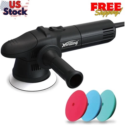 Pulidora orbital aleatoria de doble acción de 5 pulgadas y 8 mm para automóvil con 6 velocidades 1800-5500 RPM Foto 1 de 4