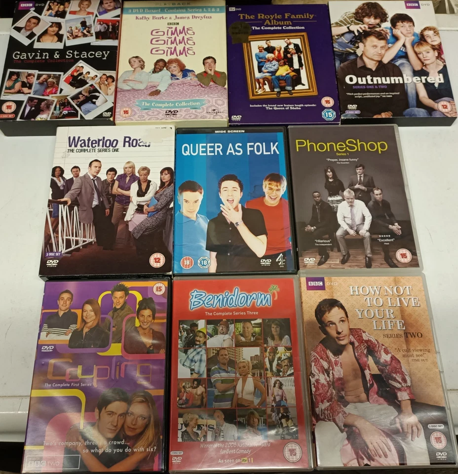 DVD Bundle x 10 UK TV Comedy Shows Some Complete Sets Gimme Gimme Gimme - Image 1 of 1