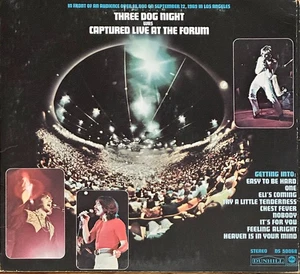 3 Dog Night Live at the Forum LP Incl Easy to be Hard & Try a Little Tenderness - Picture 1 of 6