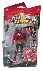 ESCASO CARDADO BANDAI POWER RANGERS SAMURAI SABANS FIRE RED RANGER CARDADO SIN USAR - Imagen 1 de 3