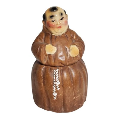 Vintage Original Ceramic 12" Friar Tuck Monk Cookie Jar Chungus - Image 1 of 4
