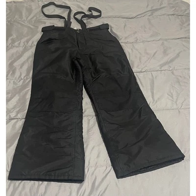 Pantalones con tirantes Cherokee negros para esquí nieve niños L 10 12 aislados impermeables Foto 1 de 4