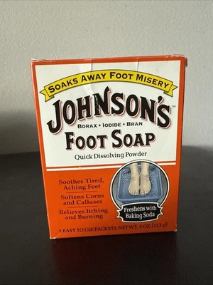 Jabón en polvo de disolución rápida Johnson's Foot paquete de 4 1 oz. Cada Foto 1 de 4