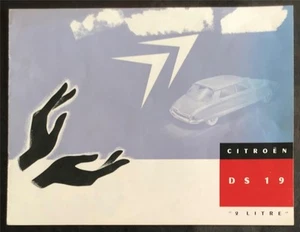 CITROEN DS 19 2 Litre Car Sales Brochure 1956 - Picture 1 of 3
