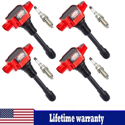 UF549 4 Ignition Coil S+4 park Plug for Nissan Altima Sentra Rogue Cube Infiniti - Image 1 of 4