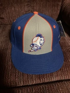 MITCHELL & NESS NEW YORK METS MR MET FITTED HAT CAP SIZE 7 1/8 NEW WITH TAG - Picture 1 of 9