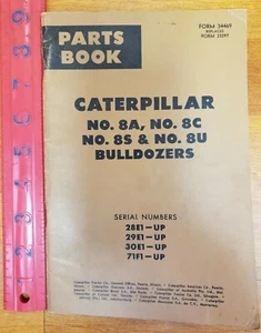 Caterpillar CAT 8A 8C 8S 8U Bulldozers Parts Book Manual 28E 29E 30E & 71F - Picture 1 of 11