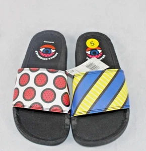 Adidas Adilette Boost GY5351 Mens Size 5 Sandals Slides Black White Scarlet - Picture 1 of 6