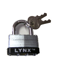 Lynx Key Padlock Hardened Steel Shackle, 1-3/4", #15027, Brand New
