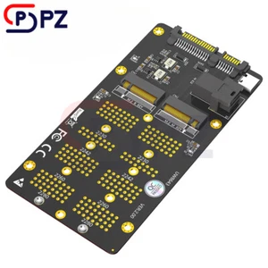 2-in-1 NVMe & SATA SSD To SFF-8643/SATA Adapter Dual Interface Converter - Picture 1 of 6