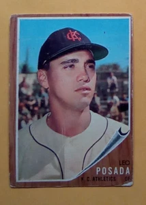 1962 Topps Baseball Card #168 LEO POSADA K.C. A's VG - Picture 1 of 3