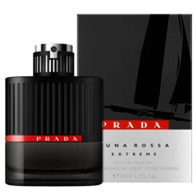 Luna Rossa Extreme de Prada para hombre 1,7/3,4 fl oz EDP caja dañada pegatina Foto 1 de 2