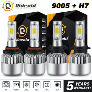 4X 9005 H7 bombilla LED Hi-Lo Combo Kit para Mitsubishi Outlander 2015-2018 - Imagen 1 de 24