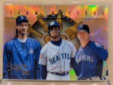 1996 Select TEAM NUCLEUS Edgar Martinez Ken Griffey Jr Randy Johnson #9 HOF