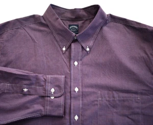 $105 New BROOKS BROTHERS BIG & TALL 100% SUPIMA COTTON Long-Sleeve Shirt 3XLT - Picture 1 of 13