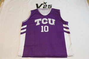 Men's TCU Horned Frogs Haily Van Lith #10 Purple Jersey Size Large - Picture 1 of 7
