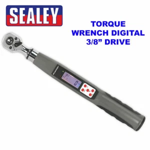 Sealey STW308 3/8" SQ digitaler elektronischer Drehmomentschlüssel 8NM-85NM 5,9-62,7 Pfund Fuß - Bild 1 von 4
