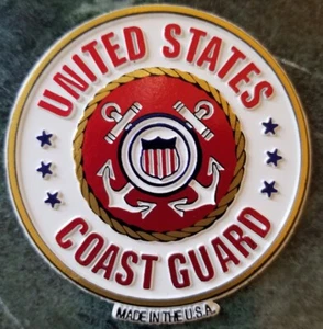 Imán de goma de la Guardia Costera de Estados Unidos mide 5 pulgadas cuadradas. Gran regalo para veteranos - Imagen 1 de 2