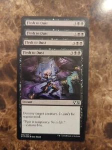 (4) Flesh to Dust *PLAYSET* NM MTG Magic 2015 (M15) Regular - Picture 1 of 1