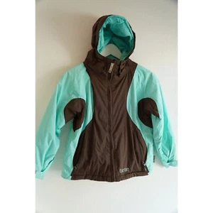 Burton Youth Girls Size M (10-12) Brown Teal Waterproof Insulated Ski Jacket - Picture 1 of 8