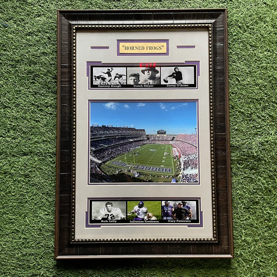 TCU Horned Frogs Framed Football Stadium Collage Photos 16x23 - Image 1 of 1