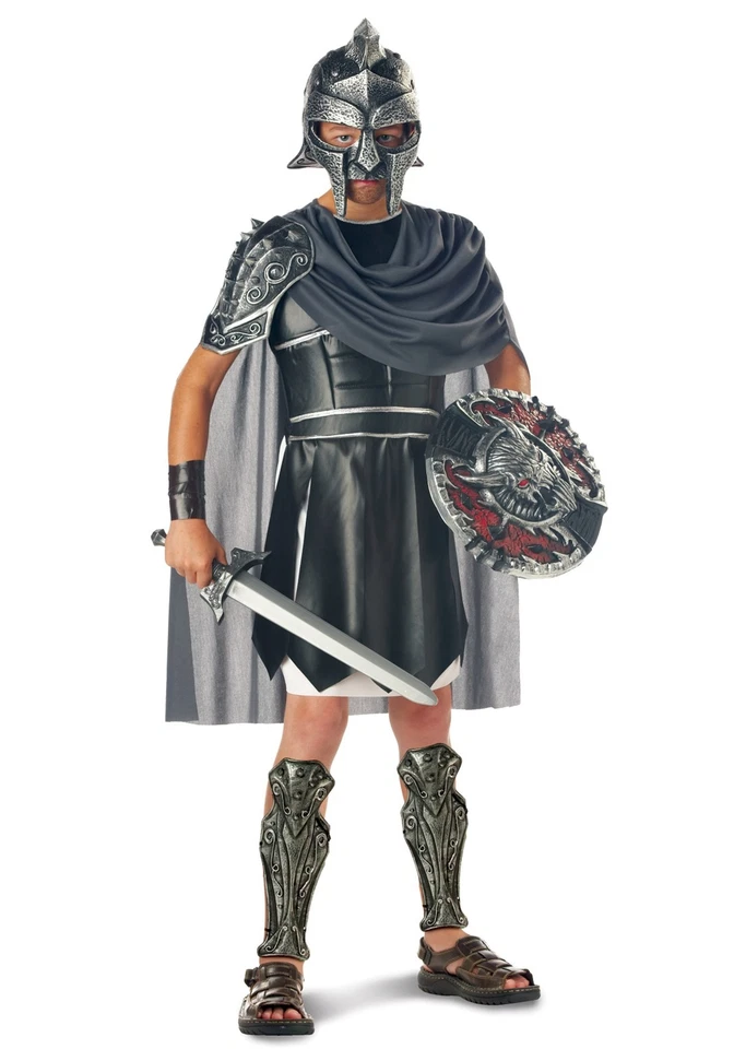 Kids Roman Gladiator Soldier Boys Halloween Costume XL