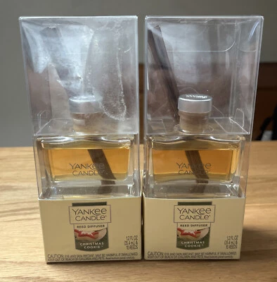 Lot Of 2 New Yankee Candle Reed Diffuser CHRISTMAS COOKIE 1.2 fl.oz (35.4 ml) - Image 1 of 3