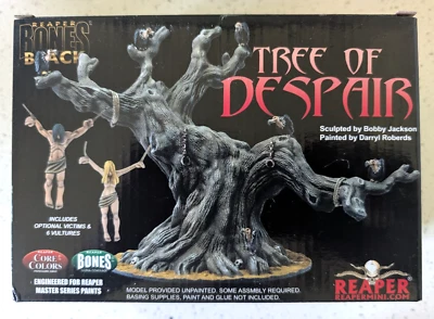 REAPER BONES BLACK #44131 ~ TREE OF DESPAIR ~ UNPAINTED MINIATURE NEW IN BOX - Image 1 of 2