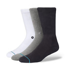 Stance Icon Socks 3 PACK - Black/White/Grey