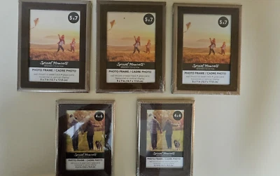 Rustic Picture Frames (5 pack) 5x7 & 3.5 x 5 wall hangable collage - Image 1 of 4