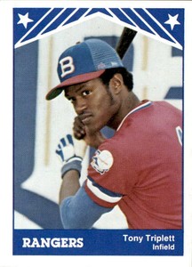 1983 Burlington Rangers TCMA #25 Tony Triplett St Louis Missouri Kansas State 