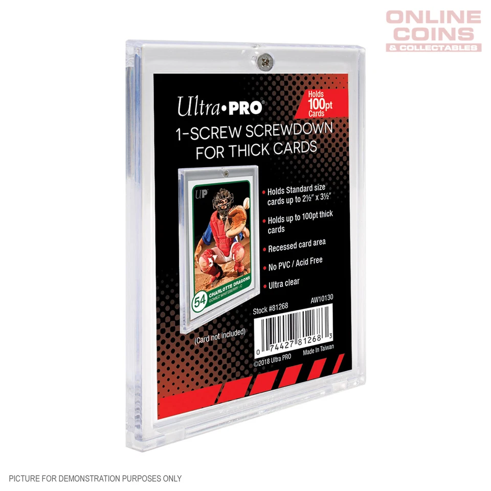 Ultra Pro Single Screw Screwdown Frame For Thick Cards - 100pt Thick Card Recess - Image 1 of 1