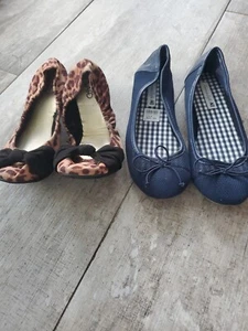 American Eagle Womens Flats Blue Slip On 9& Cato Size 9 - Picture 1 of 14