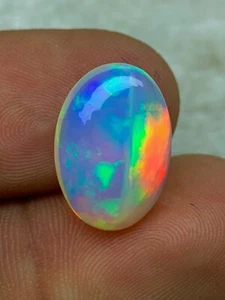 5.1cts- Ethiopian Welo Opal having Strong Neon Fire and Great Texture for - Picture 1 of 6