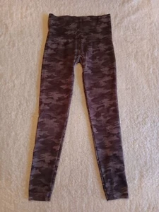 SPANX Look at Me Now Seamless High Rise Leggings Heather Gray Camo Camouflage M - Picture 1 of 10