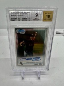 CHRIS SALE 2010 BOWMAN CHROME DRAFT PROSPECT AUTO AUTOGRAPH BGS 9 MINT AUTO 10