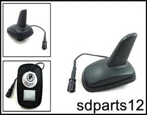 Antenna Autoradio Auto Amplificata Universale Da Tetto Pinna Squalo Shark Nero - Afbeelding 1 van 3