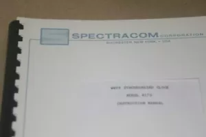 Spectracom modello 8170 WWVB Orologio Sincronizzato Manuale TM-500/5000 Manuale Plug-in - Foto 1 di 1