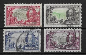 Juego Jubileo de Plata Southern Rhodesia 1935 SG31-34 Usado - Imagen 1 de 2