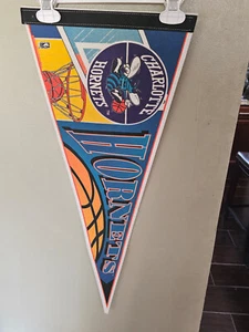 CHARLOTTE HORNETS NBA BASKETBALL VINTAGE FELT PENNANT 4/5/24 - Picture 1 of 2