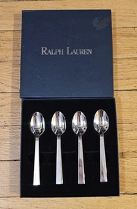 Ralph Lauren Academy Demitasse Spoon Set Of 4 Made In Korea - Picture 1 of 6