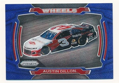AUSTIN DILLON 2021 PANINI PRIZM WHEELS BLUE #70 NASCAR MINT - Image 1 of 2