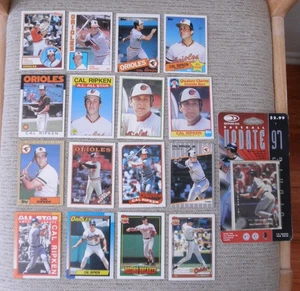 Lot of Cal Ripken Jr. 80's - 90's Topps, Fleer, Donruss, Quaker Cards and Pack - Picture 1 of 12