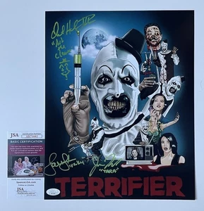 Terrifier Cast signiert 11x14 Foto JSA authentisch David Howard Thornton Kanell - Bild 1 von 6