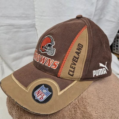 De Colección Cleveland Browns Fútbol Puma Pro Line Gorra Gorra Correa Talla Única NFL Foto 1 de 4