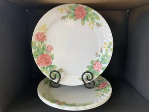 Juego de 4 platos de cena Corelle elegante rosa 10,25"" borde remolino Corning - Imagen 1 de 2