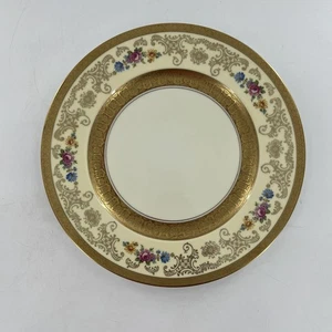 Rare Edgerton Heavy Gold Encrusted Bands Charger Plate Filigree, Scroll & Floral - Picture 1 of 12