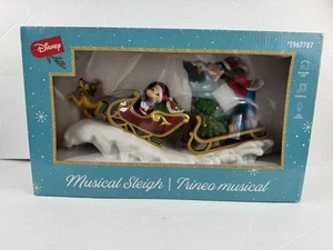 Disney Christmas Holiday Musical Sleigh Mickey/Minnie/Goofy/Pluto- 5967787- NIB - Picture 1 of 4