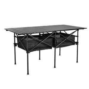 Sanny LargeOutdoor Folding Picnic Camping Table,55"X 27.56"Portable Aluminum ... - Picture 1 of 7