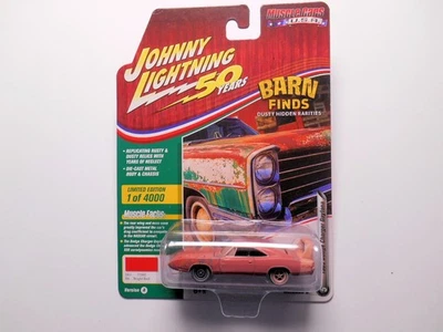 BARN FINDS PRIMER RED 1969 DODGE CHARGER DAYTONA DIE-CAST CAR JOHNNY LIGHTNING - Image 1 of 3